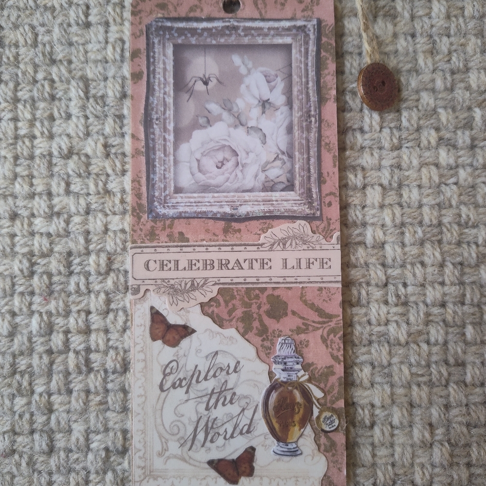 Celebrate Life Pink Decorative Bookmark